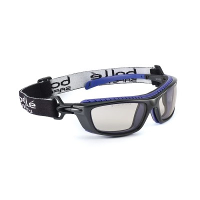 Bolle Safety Baxter Wraparound Safety Glasses with Anti-Scratch and Anti-Fog Coating, Brown Polycarbonate Lens BAXCSP