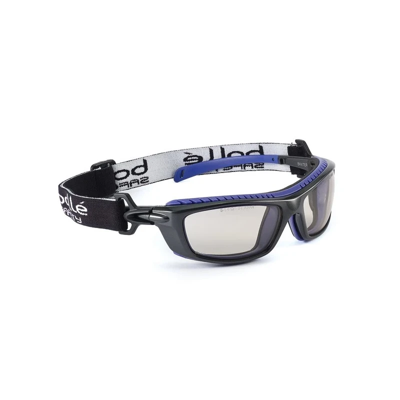 Bolle Safety Baxter Wraparound Safety Glasses with Anti-Scratch and Anti-Fog Coating, Brown Polycarbonate Lens BAXCSP