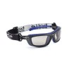 Bolle Safety Baxter Wraparound Safety Glasses with Anti-Scratch and Anti-Fog Coating, Brown Polycarbonate Lens BAXCSP