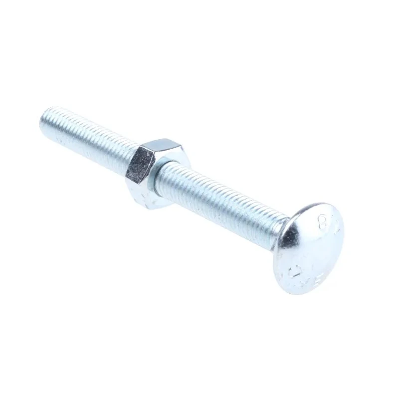 RS PRO Bright Zinc Steel Coach Bolt M10 x 100 mm, Square Neck, Grade 4.8, Metric Thread 512-1130