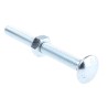 RS PRO Bright Zinc Steel Coach Bolt M10 x 100 mm, Square Neck, Grade 4.8, Metric Thread 512-1130
