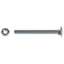 RS PRO Bright Zinc Steel Coach Bolt M10 x 100 mm, Square Neck, Grade 4.8, Metric Thread 512-1130