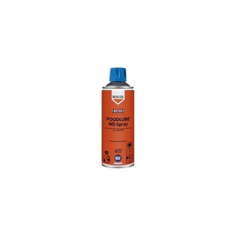 Rocol Foodlube WD Spray Lubricant Polytetrafluoroethylene 300 ml Aerosol 15010