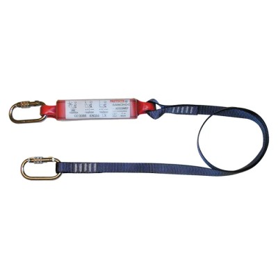 Protecta 2 m Fall Arrest Shock Absorbing Lanyard with Screw Carabiner AE5220WAA