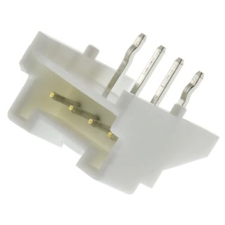 JST PA Series Right Angle Through Hole PCB Header, 4 Contact(s), 2 mm Pitch, 1 Row, Shrouded S04B-PASK-2 (LF) (SN)
