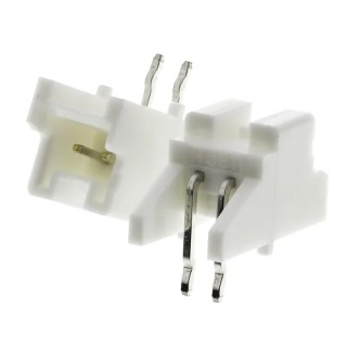 JST PA Series Right Angle Through Hole PCB Header 2 Contacts 2 mm Pitch 1 Row Shrouded S02B-PASK-2 (LF) (SN)