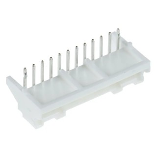 JST PA Series Right Angle Through Hole PCB Header, 12 Contacts, 2 mm Pitch, 1 Row, Shrouded S12B-PASK-2 (LF) (SN)