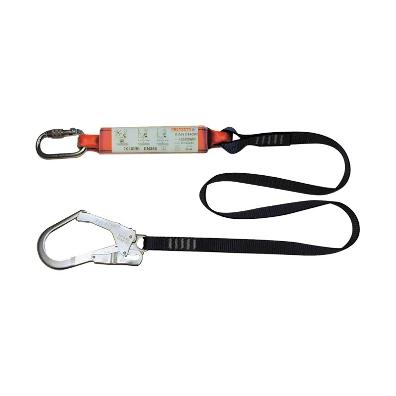 Protecta 2 m Fall Arrest Shock Absorbing Lanyard Screw Carabiner Single AE5220WAF