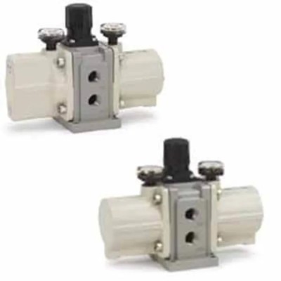 SMC Pneumatic Booster Regulator 1/4 in Port, 1:2 Pressure Increase Ratio, Max Input Pressure 10bar, Max Flow 56-VBA11A-F02GN