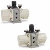 SMC Pneumatic Booster Regulator 1/4 in Port, 1:2 Pressure Increase Ratio, Max Input Pressure 10bar, Max Flow 56-VBA11A-F02GN