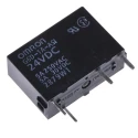 Omron DIN Rail Power Relay 24V DC Coil 5A Switching Current SPST G6D-1A-ASI DC24