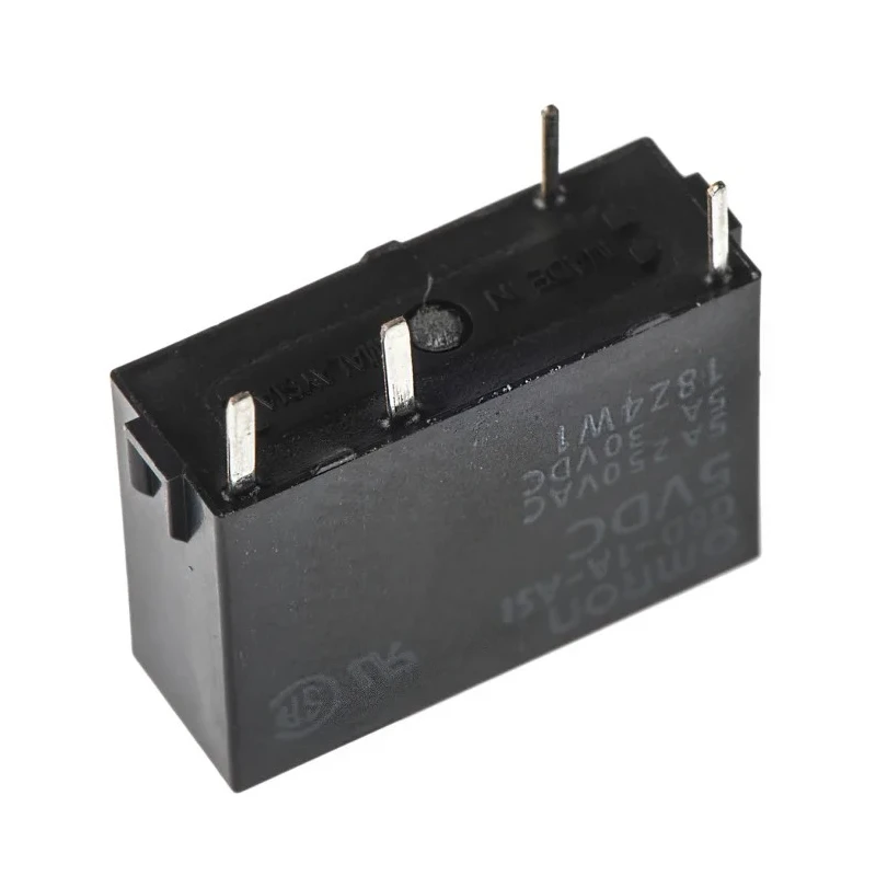 Omron DIN Rail Power Relay 5V DC Coil 5A Switching Current SPST G6D-1A-ASI DC5