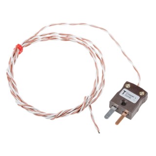 RS PRO Type T Exposed Junction Thermocouple 1 m Length, 7 mm Diameter, -75 °C to 250 °C Maximum 123-6330