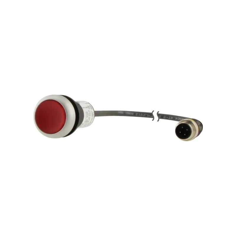 Eaton C22 Series Illuminated Push Button Actuator Panel Mount 22 mm Cutout Red SPST IP67 IP69K 181630 C22-DRL-R-K01-24-P3