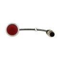 Eaton C22 Series Illuminated Push Button Actuator Panel Mount 22 mm Cutout Red SPST IP67 IP69K 181630 C22-DRL-R-K01-24-P3