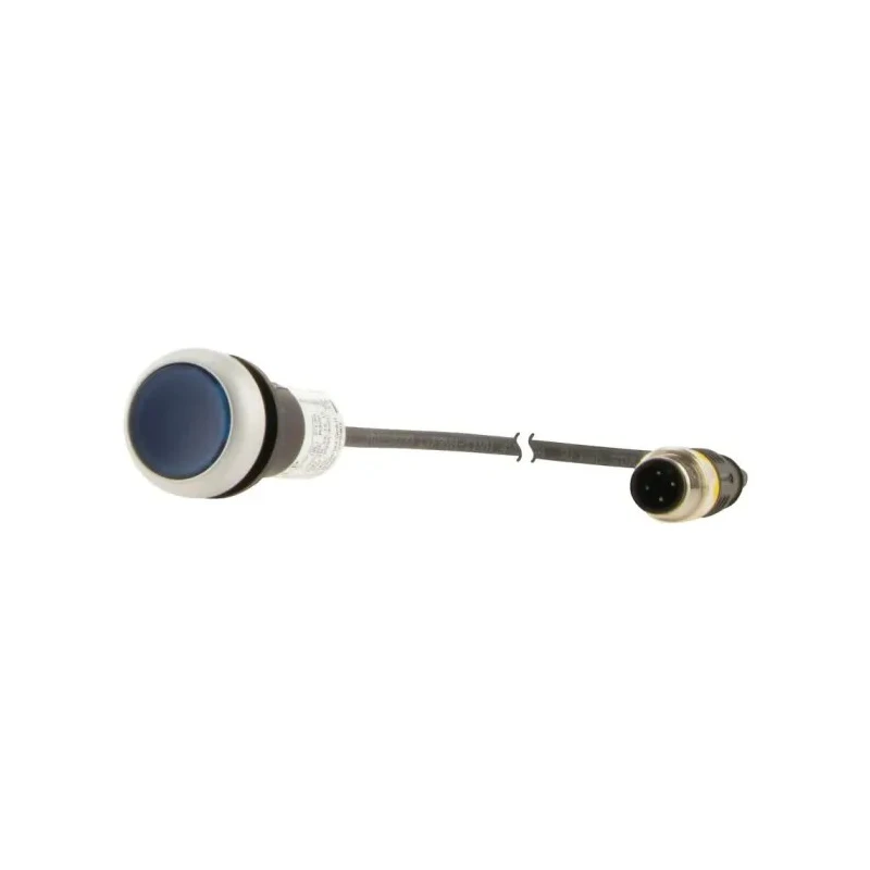 Eaton C22 Series Illuminated Panel Mount Push Button Actuator 22 mm Cutout Blue 1 NO IP67 IP69K 181624 C22-DL-B-K10-24-P3