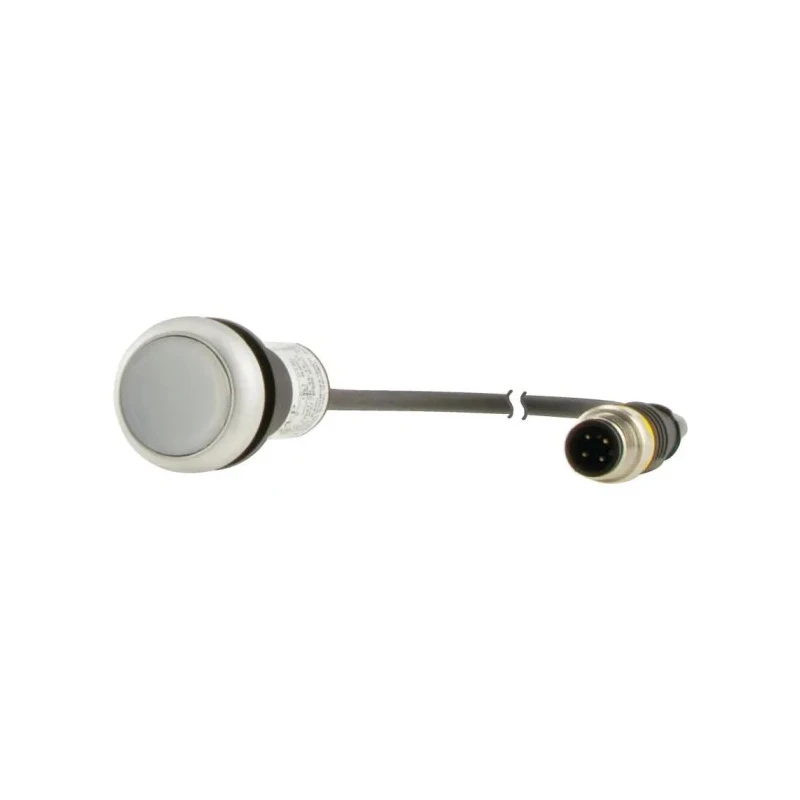 Eaton C22 Series Illuminated Push Button Actuator Panel Mount 22mm Cutout White 1 NO IP67 IP69K 181370 C22-DRL-W-K10-24-P5