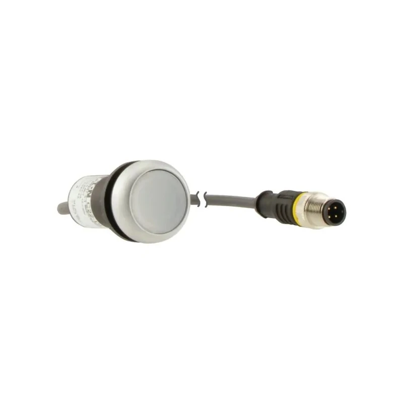 Eaton C22 Series Illuminated Push Button Actuator Panel Mount 22mm Cutout White 1 NO IP67 IP69K 181370 C22-DRL-W-K10-24-P5