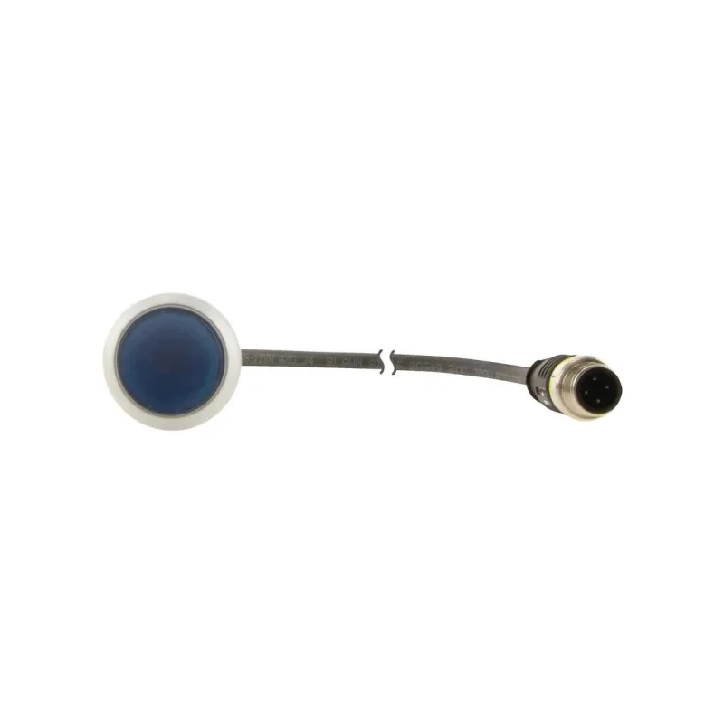 Eaton C22 Series Illuminated Push Button Switch Panel Mount Blue SPST 24V ac/dc 29.7mm Diameter 181298 C22-DL-B-K10-24-P5