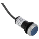 Eaton C22 Series Illuminated Push Button Switch Panel Mount Blue SPST 24V ac/dc 29.7mm Diameter 181298 C22-DL-B-K10-24-P5