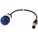 Eaton Panel Mount Blue LED Indicator 22 mm Cutout 24 V AC/DC IP67 IP69K Round 181619 C22-L-B-24-P3
