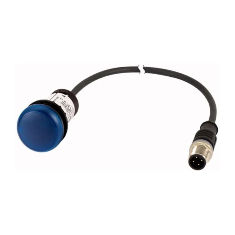 Eaton Panel Mount Blue LED Indicator 22 mm Cutout 24 V AC/DC IP67 IP69K Round 181619 C22-L-B-24-P3
