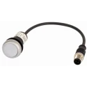 Eaton C22 Series Illuminated Push Button Switch Panel Mount 22 mm Cutout White SPST IP67 IP69K C22-DL-W-K10-24-P5