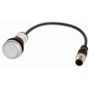 Eaton C22 Series Illuminated Push Button Switch Panel Mount 22 mm Cutout White SPST IP67 IP69K C22-DL-W-K10-24-P5