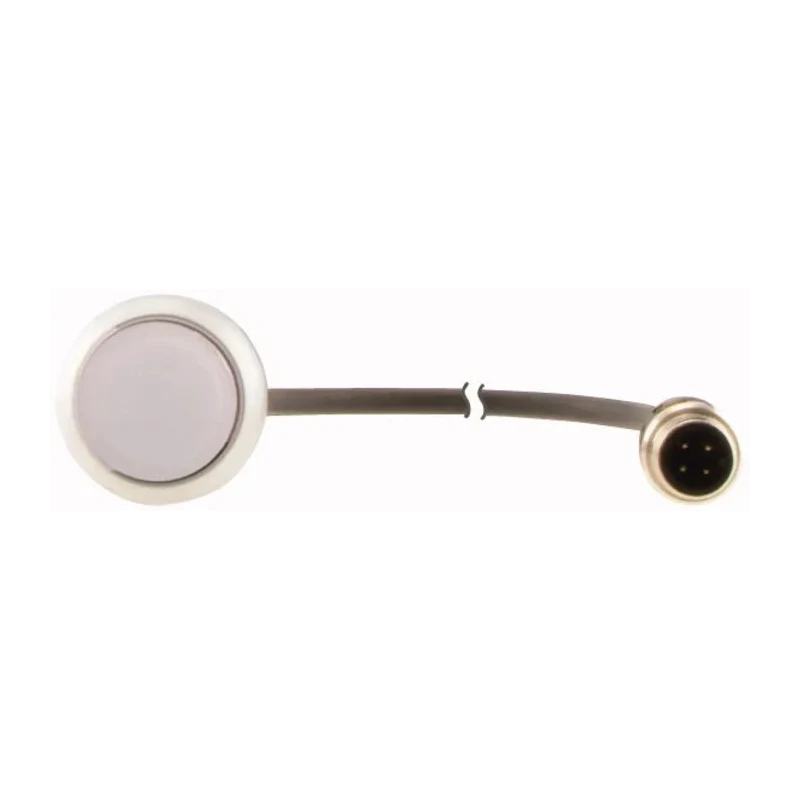 Eaton C22 Series Illuminated Push Button Switch Panel Mount 22 mm Cutout White SPST IP67 IP69K C22-DL-W-K10-24-P5