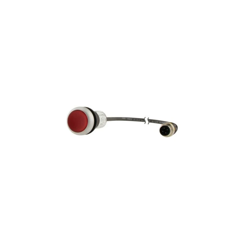 Eaton C22 Series Illuminated Push Button Actuator, Panel Mount, 22mm Cutout, Red, SPST, IP67 181626 C22-DL-R-K01-24-P3