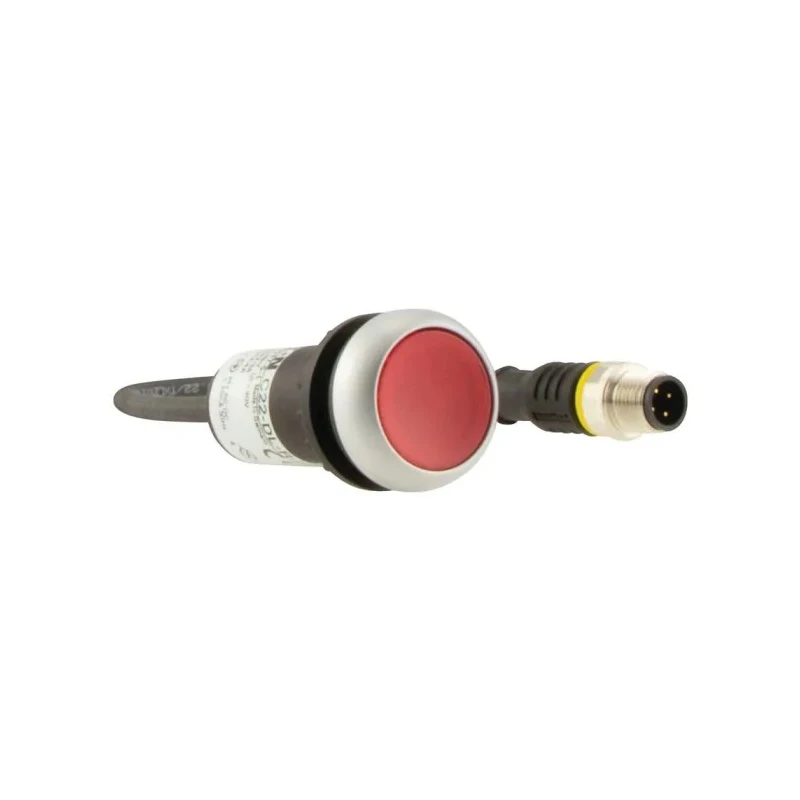 Eaton C22 Series Illuminated Push Button Actuator, Panel Mount, 22mm Cutout, Red, SPST, IP67 181626 C22-DL-R-K01-24-P3