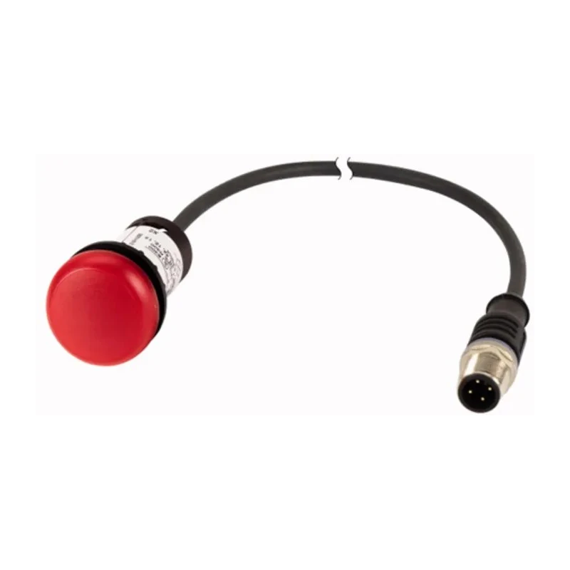 Eaton Panel Mount Red LED Indicator 22 mm Cutout, 24 V AC/DC, IP67 IP69K Rated, Round 181621 C22-L-R-24-P3