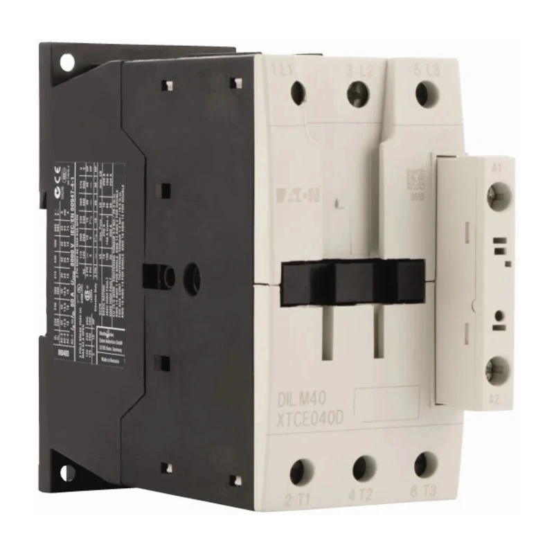 Eaton Industrial Motor Control Contactor 24V AC Coil, 3-Pole, 40A, 18.5 kW Power Rating DILM Series 277770 DILM40(24V50/60HZ)