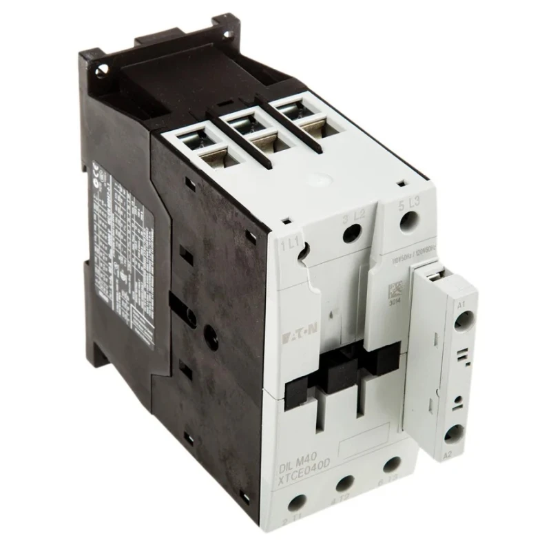 Eaton Contactor, 110V AC Coil, 3-Pole, 40A, 18.5 kW, 400V AC Motor Control DILM Series 277763 DILM40(110V50HZ,120V60HZ)