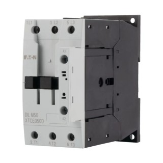 Eaton 3-Pole Contactor 50A 400V AC Coil Motor Control with 22kW Power Rating 277832 DILM50(400V50HZ,440V60HZ)
