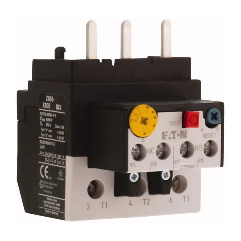 Eaton ZB65 Overload Relay 1 NO/1 NC, 24-40 A FLC, 40A Contact Rating, 7.5 W Power, 500V AC ZB65