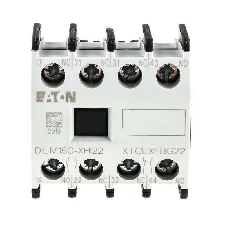 Eaton Auxiliary Contact 4 Contact 2 NC/2 NO Front Fixing 16 A 220 V DC 500 V AC 277950 DILM150-XHI22