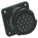 Glenair MIL Spec Circular Connector 37 Way Panel Mount 500, 700V AC 22A Copper Alloy Contacts ITS3102A28-21PF7