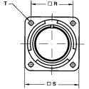 Glenair MIL Spec Circular Connector 37 Way Panel Mount 500, 700V AC 22A Copper Alloy Contacts ITS3102A28-21PF7