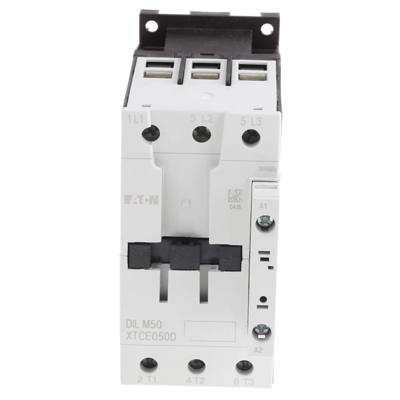 Eaton DILM Contactor 24V AC Coil, 3-Pole, 50A Contact Current, 22kW Power Rating, 400V AC Contact 277834 DILM50(24V50/60HZ)