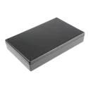 Hammond 1599 Series Flame Retardant ABS Enclosure Black Lid IP54, 220 mm x 140 mm x 40 mm IP54
