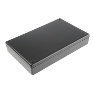 Hammond 1599 Series Flame Retardant ABS Enclosure Black Lid IP54, 220 mm x 140 mm x 40 mm IP54