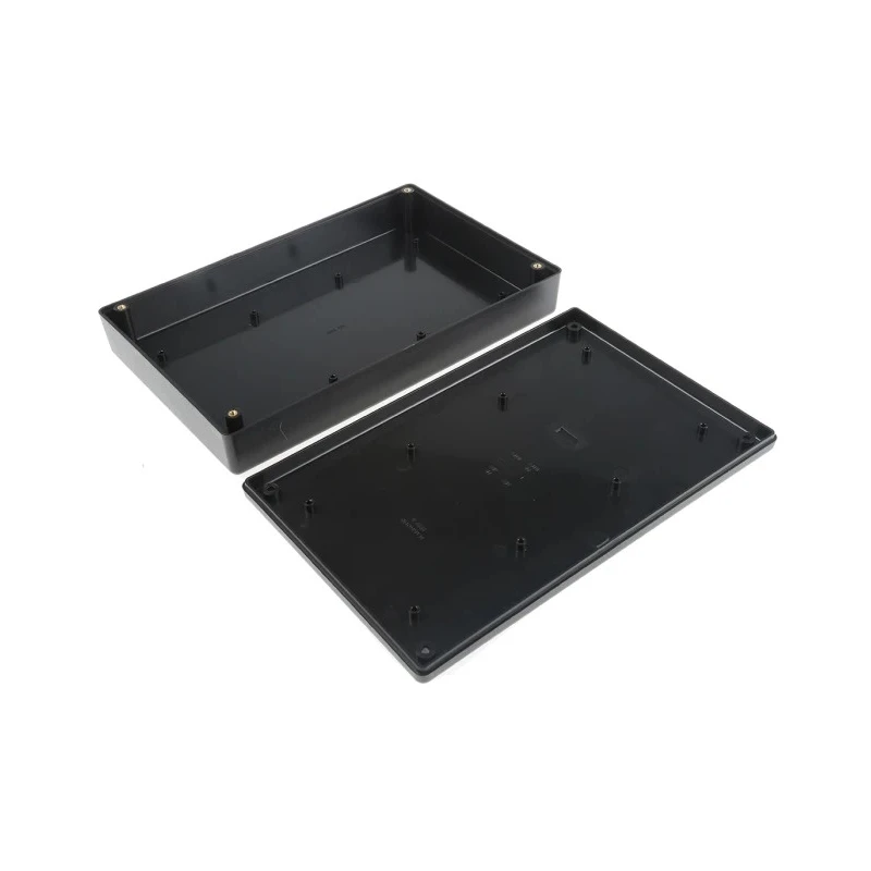 Hammond 1599 Series Flame Retardant ABS Enclosure Black Lid IP54, 220 mm x 140 mm x 40 mm IP54
