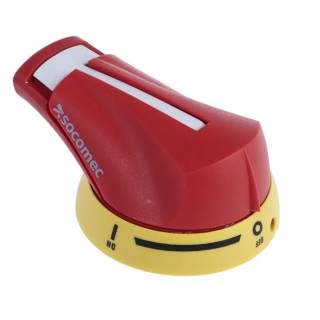 Socomec Yellow, Red Rotary Handle for FUSERBLOC Series 1414 2111