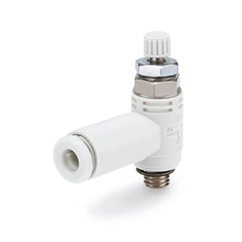 SMC Speed Exhaust Controller, Threaded R 1/8 in Inlet Male, Push-in 6 mm Outlet Female ASV310F