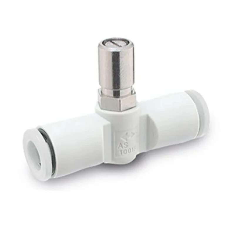 SMC AS300 Series Speed Controller Pneumatic Function Fitting Steel Material, Female Inlet R Thread, Female Outlet 
