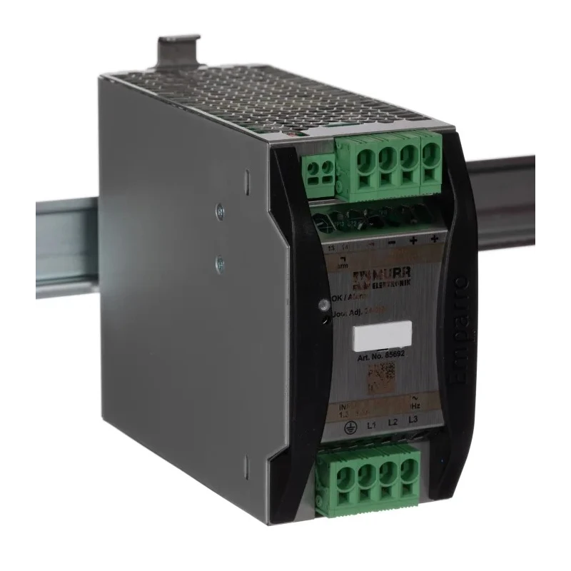 Murrelektronik Limited EMPARRO Switched Mode DIN Rail Power Supply 28V DC, 20A Output, 480W, AC/DC Input 324-572V AC 85692