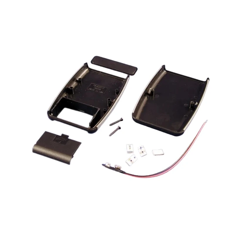 Hammond 1553 Series Black ABS Handheld Enclosure with Integral Battery Compartment IP54 117.2 mm x 79 mm x 24 mm 1553BBKBAT