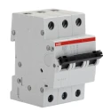 ABB System Pro M Compact S200 Miniature Circuit Breaker, 3-Pole, 1A Current, Type K, 440V AC, 110V 2CDS253001R0217 S203-K1