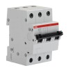 ABB System Pro M Compact S200 Miniature Circuit Breaker, 3-Pole, 1A Current, Type K, 440V AC, 110V 2CDS253001R0217 S203-K1